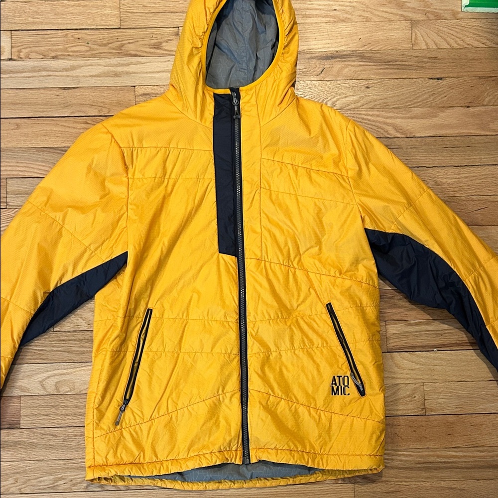Atomic Yellow and Black Hooded Jacket